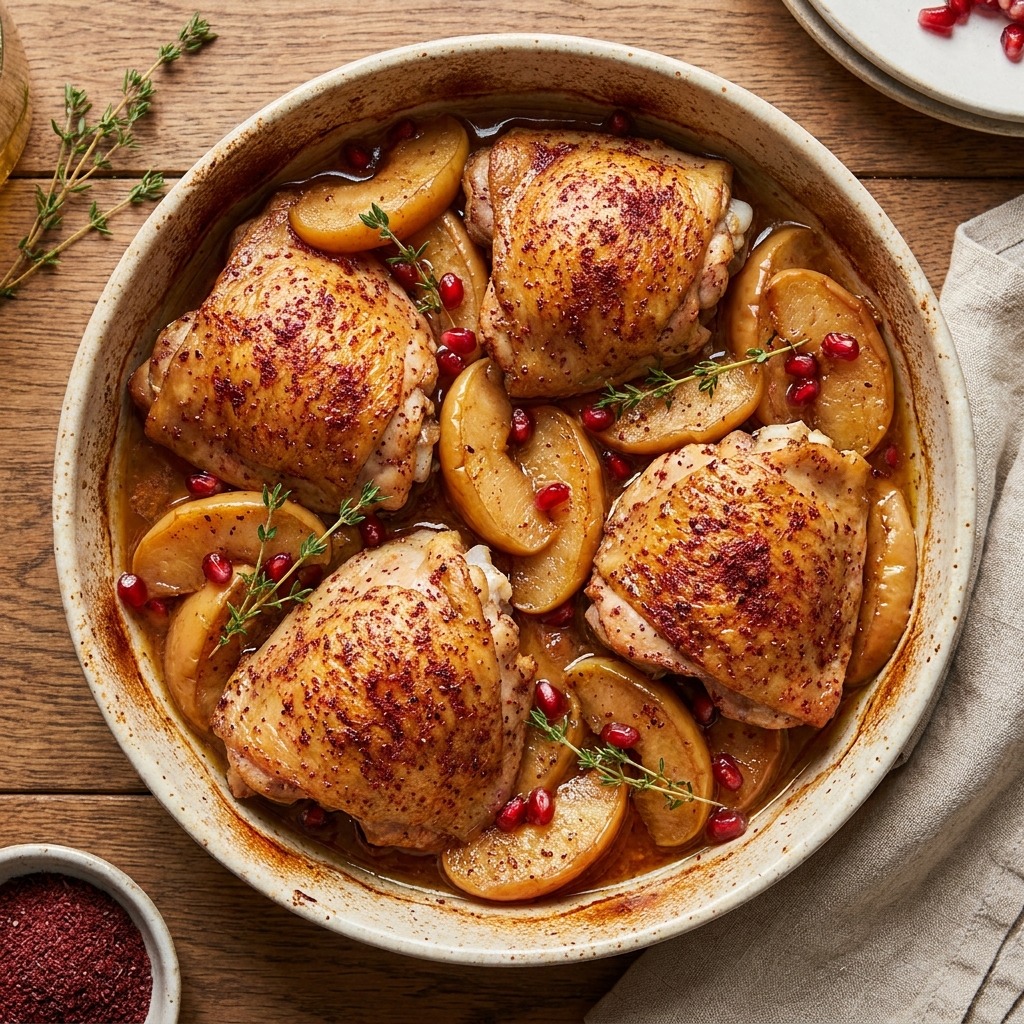 Poulet sumac pommes fondantes